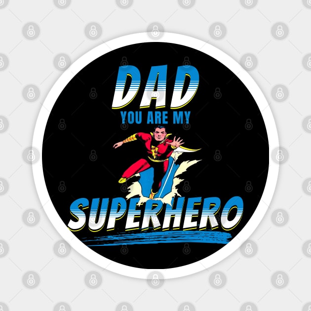 Father's Day Superhero Shirt Magnet by IncpetionWear